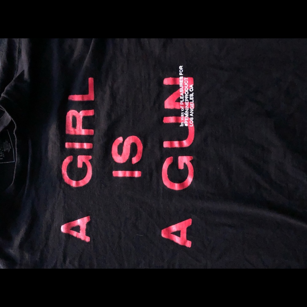 Pleasures a girl is a gun tshirt